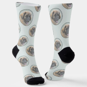 Leonberger Malerei Leo Niedlich Original Haustier Socken