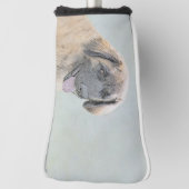 Leonberger Malerei - Niedliche Hundekunst Golf Headcover (Rotieren 90)