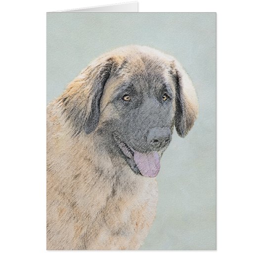 Leonberger Malerei - Niedliche Original Hundeschul (Vorne)