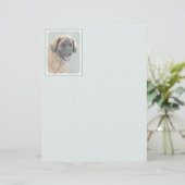 Leonberger Malerei - Niedliche Original Hundeschul (Stehend Vorderseite)