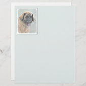 Leonberger Malerei - Niedliche Original Hundeschul (Vorne/Hinten)