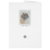 Leonberger Malerei - Niedliche Original Hundeschul (Hinten)
