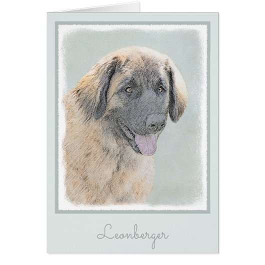 Leonberger Malerei - Niedliche Original Hundeschul (Vorne)