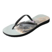 Leonberger Malerei - Niedliche Original Hundeschul Badesandalen (Schrägansicht)