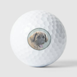 Leonberger Malerei - Niedliche Original Hundeschul Golfball