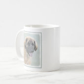 Leonberger Malerei - Niedliche Original Hundeschul Kaffeetasse (Vorderseite Links)
