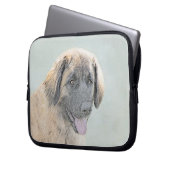 Leonberger Malerei - Niedliche Original Hundeschul Laptopschutzhülle (Vorderseite Links)