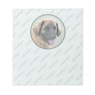 Leonberger Malerei - Niedliche Original Hundeschul Notizblock