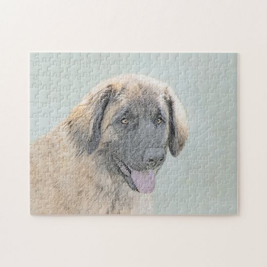 Leonberger Malerei - Niedliche Original Hundeschul Puzzle (Horizontal)
