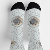 Leonberger Malerei - Niedliche Original Hundeschul Socken (Oben)