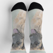 Leonberger Malerei - Niedliche Original Hundeschul Socken (Oben)