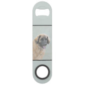 Leonberger Malerei - Niedliche Original Hundeschul Speed Flaschenöffner (Vorderseite)