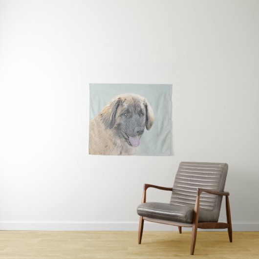 Leonberger Malerei - Niedliche Original Hundeschul Wandteppich (Beispiel (Horizontal))