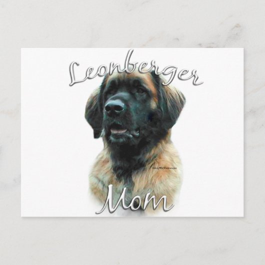 Leonberger Mama 2 Postkarte (Vorderseite)