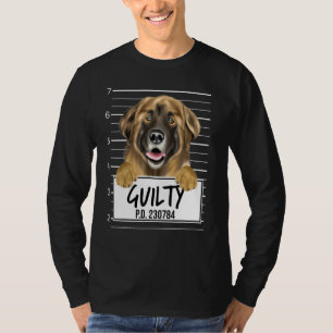 Leonberger-Mugshot-schuldig-Hund T-Shirt