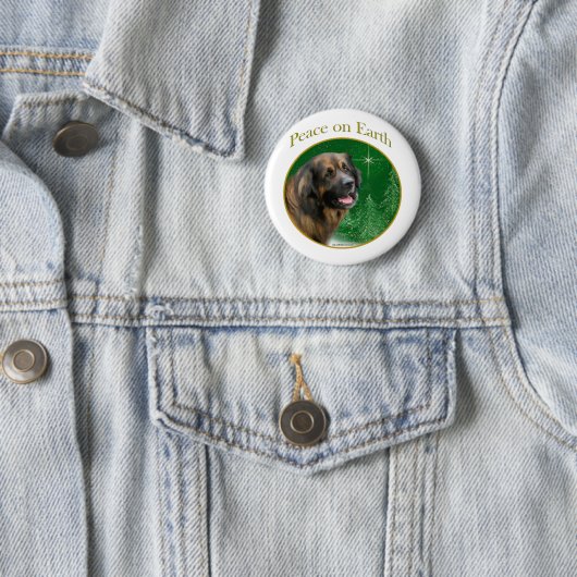 Leonberger Peace Button (Beispiel)