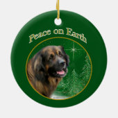 Leonberger Peace Keramik Ornament (Hinten)