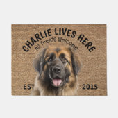 Leonberger Personalisiert Pet Fußmatte (Vorderseite)