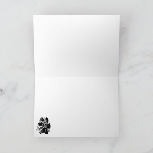 Leonberger Sankt Feiertagskarte (Innenseite)