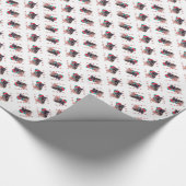 Leonberger Santa Paws Geschenkpapier (Ecke)