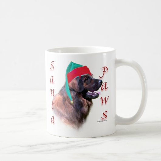 Leonberger Santa Paws Kaffeetasse (Rechts)