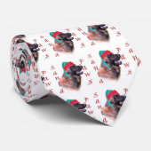 Leonberger Santa Paws Krawatte (Gerollt)