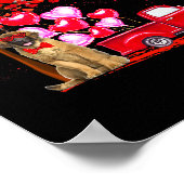 Leonberger Sunglasses Hearts Tree Lieferwagen Truc Poster (Ecke)