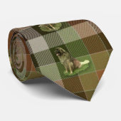 Leonberger Tartan - Krawatte (Gerollt)