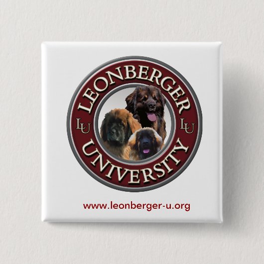 Leonberger U Knopf Button (Vorderseite)