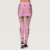 Leonberger Valentinstag Leggings (Rückseite)
