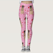 Leonberger Valentinstag Leggings (Vorderseite)
