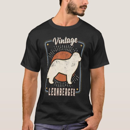 Leonberger Vintag Retro Classic Dog Liebe T-Shirt (Vorderseite)