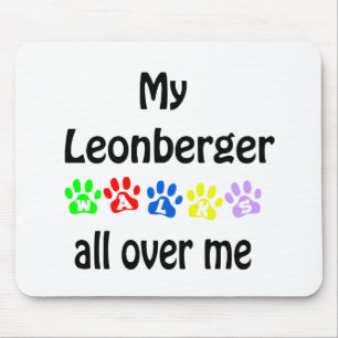 Leonberger Walks Design Mousepad