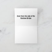 Leonberger wartete an der Regenbogen-Brücke Karte (Innenseite)