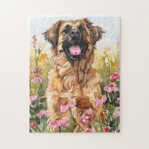 Leonberger Wasserfarben-Puzzle Puzzle