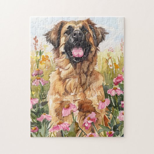 Leonberger Wasserfarben-Puzzle Puzzle (Vertikal)