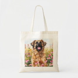 Leonberger Watercolor Tote Bag Tragetasche