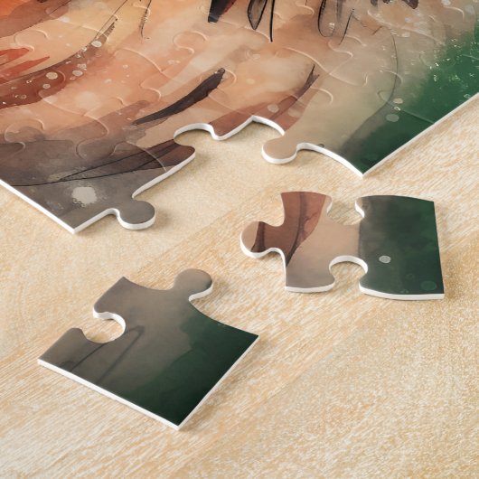 Leonberger Weihnachtsmalerei Puzzle (Seite)