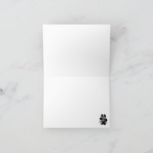 Leonberger Welpe Weihnachten (Innenseite)