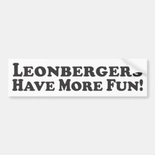 Leonbergers haben mehr Spaß! - Autoaufkleber