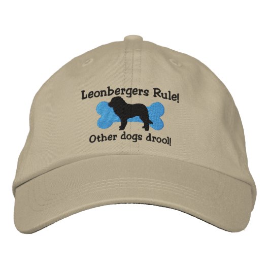 Leonbergers Rule bestickt Hat Bestickte Kappe (Vorderseite)