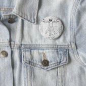 Leondardo Da Vinci Anteils-Mann Button (Beispiel)