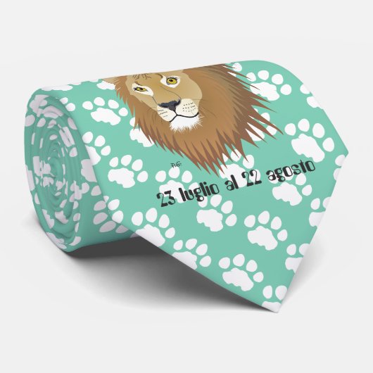 Leone 23 luglio al 22 agosto Cravatte Krawatte (Gerollt)