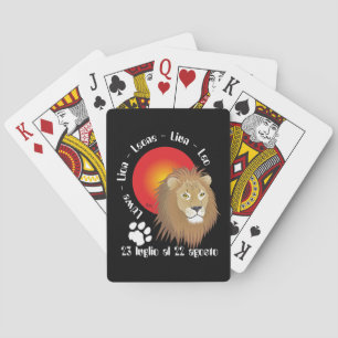 Leone 23 luglio al 22 agosto Giochi di carte Spielkarten