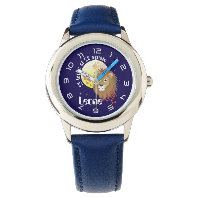 Leone 23 luglio al 22 agosto Orologio Armbanduhr (Vorderseite)