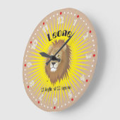 Leone 23 luglio al 22 agosto Orologio Große Wanduhr (Winkel)