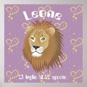 Leone 23 luglio al 22 agosto Poster