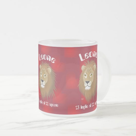 Leone 23 luglio al 22 agosto Tazze Mattglastasse (VorderseiteRechts)