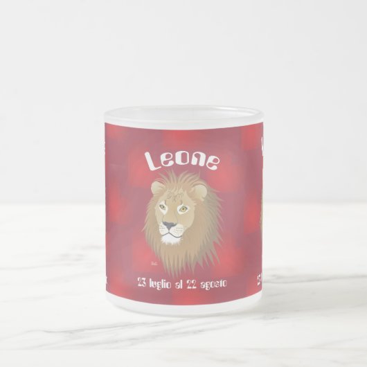 Leone 23 luglio al 22 agosto Tazze Mattglastasse (Mittel)
