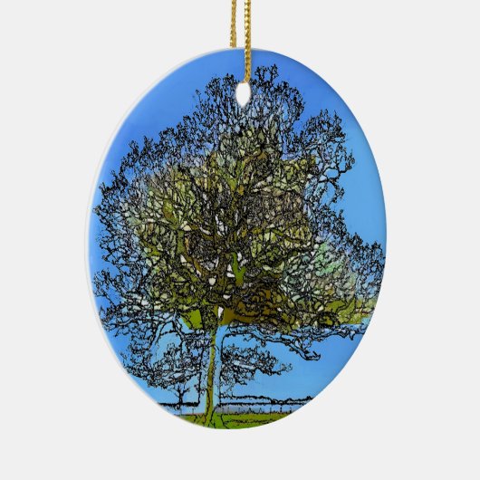 LEONENBAUM KERAMIKORNAMENT (Rechts)